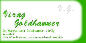 virag goldhammer business card